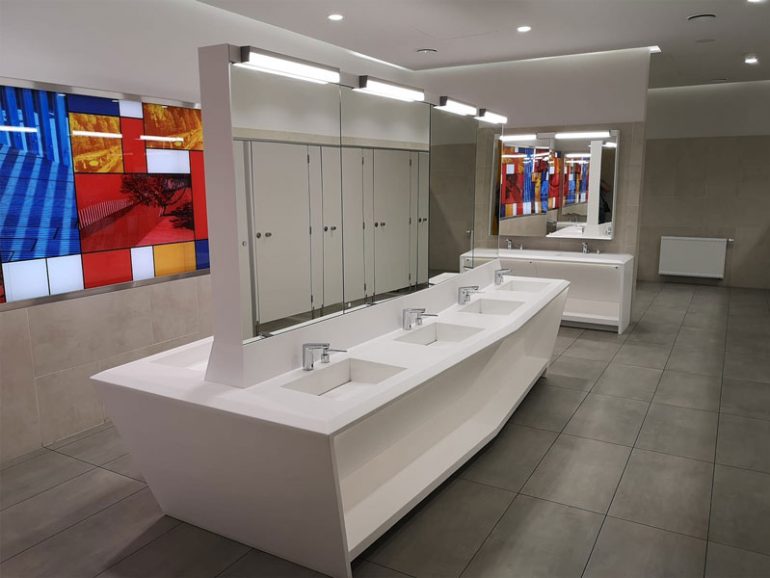 Washbasins for public bathrooms